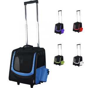 Pet Trolley for Dogs and Cats Multifunction Pet Backpack Pet Car Seat Carrier Bag