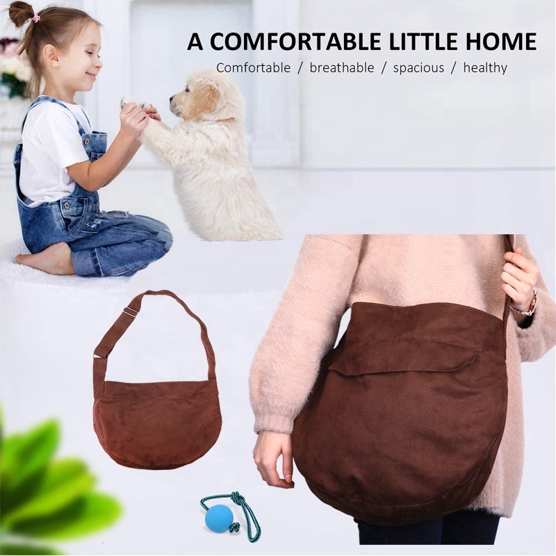 Pet Dog Sling Carrier Bag Adjustable Padded Strap Dog Purse Tote