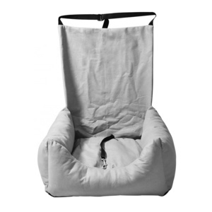 Dog Car Seat Booster Bed Waterproof Dog Booster Seat for Car with Storage Pockets