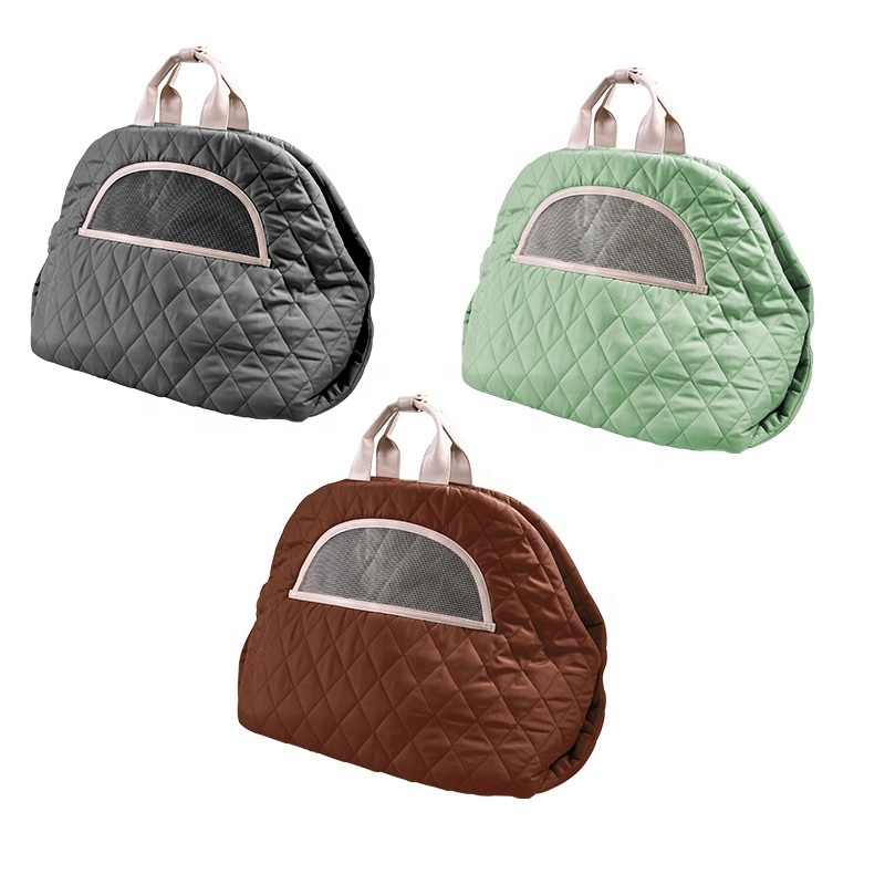 2-In-1 Quilted Pet Carrier Pet Bed Dog Cat Carrier