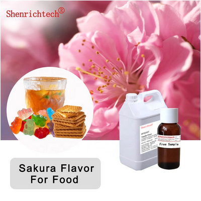 Free Sample Cherry Blossom Sakura Flavor Food Concentrate Flavour for Drink Candy Ice cream