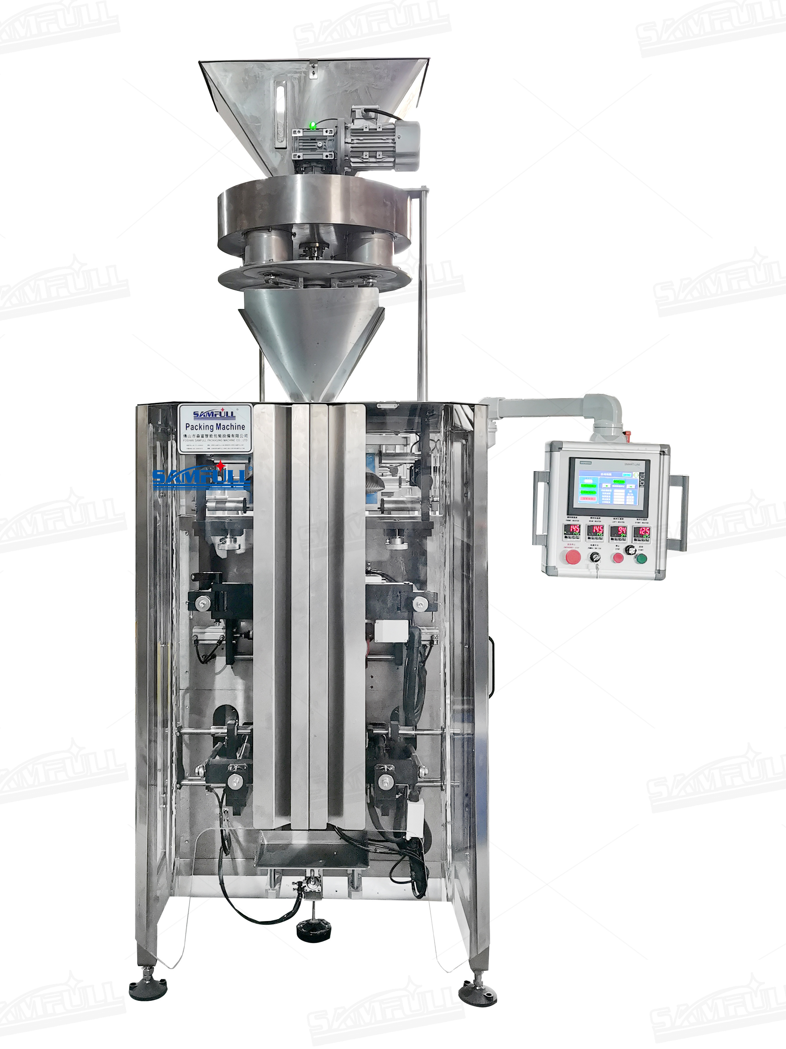 Packaging Machine Automatic Volumetric Cup Vffs Rice Salt Sugar Seed Bean Grain Packing Machine Vertical 500g 1kg 2kg 1000