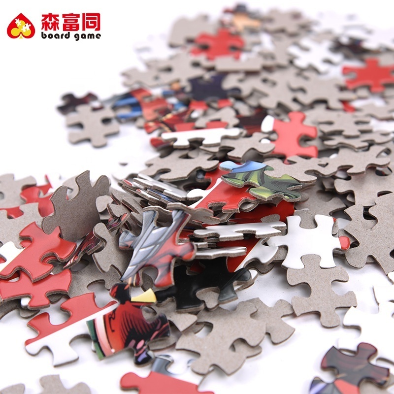 High Quality Custom Printing 500 1000 Pieces Super Hero Cartoon Jigsaw Puzzles for Adults