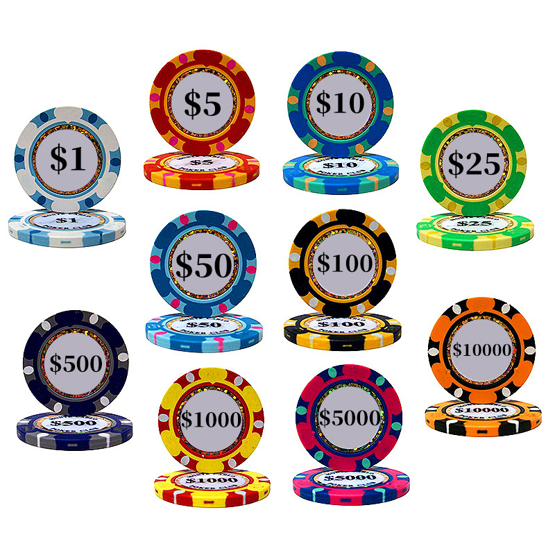 Customize Casino Entertainment Plastic Professional Premium Custom Poker Chip