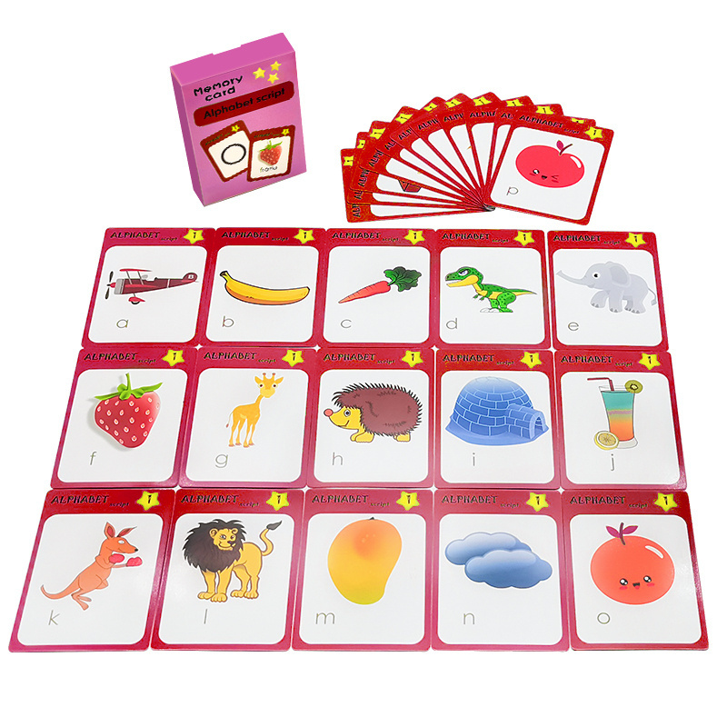 Wholesale OEM Custom Family Learning Flash Cards Children And Memory Cards Games Card For Adults And Kids