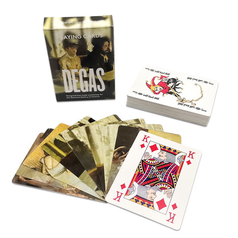 factory OEM high quality logo play card set custom printed family game cards paper poker playing card