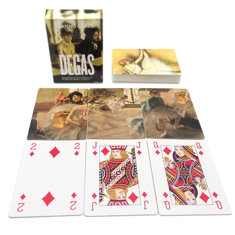 factory OEM high quality logo play card set custom printed family game cards paper poker playing card