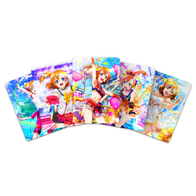 OEM Custom Holographic Playing Card Game with Anime Trading Cards