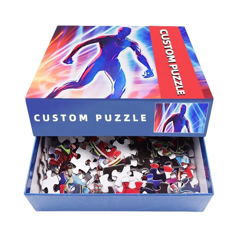 High Quality Custom Printing 500 1000 Pieces Super Hero Cartoon Jigsaw Puzzles for Adults