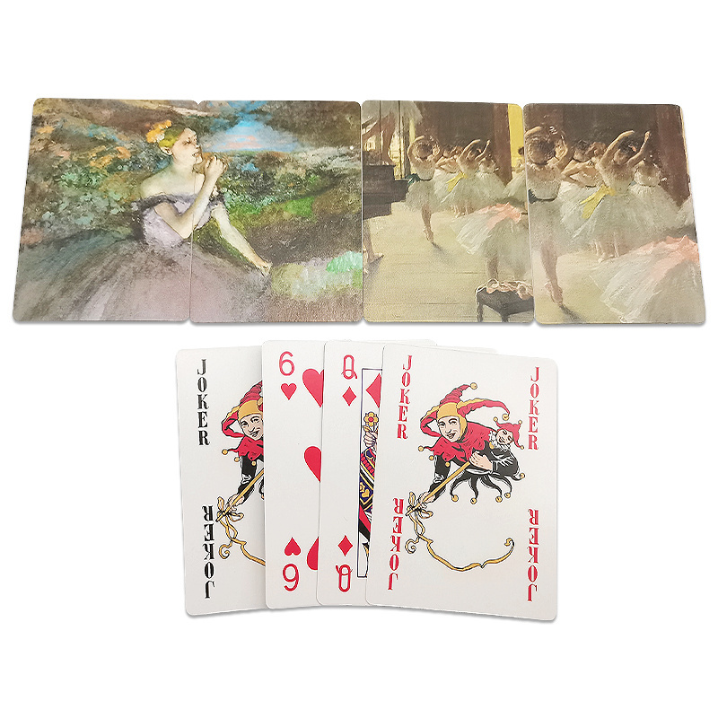 factory OEM high quality logo play card set custom printed family game cards paper poker playing card