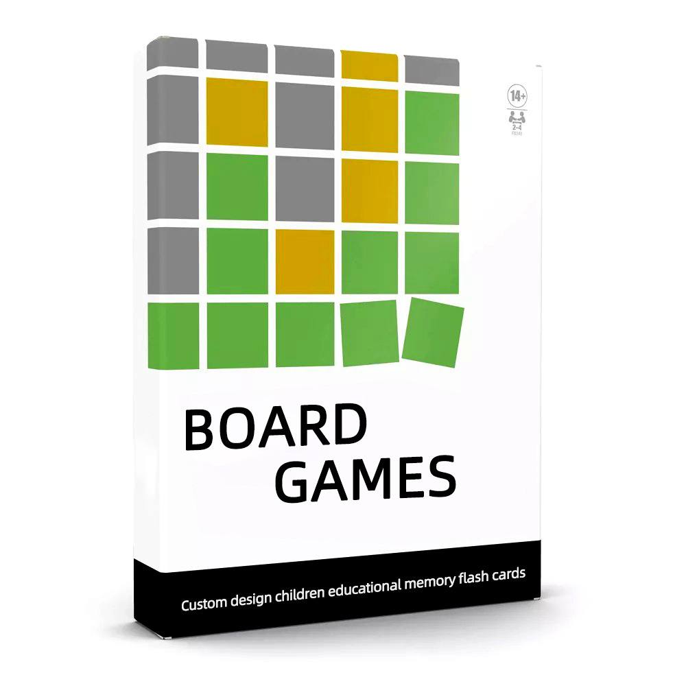 Customized Logo Board Games Sets Custom Cardboard Game Board Manufacturer Made in China