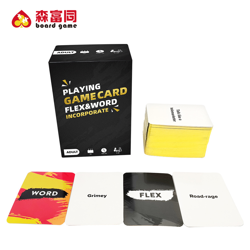 Free Samples Gold Edge Custom Printing Rap Cards Games Manufacturers For Adults