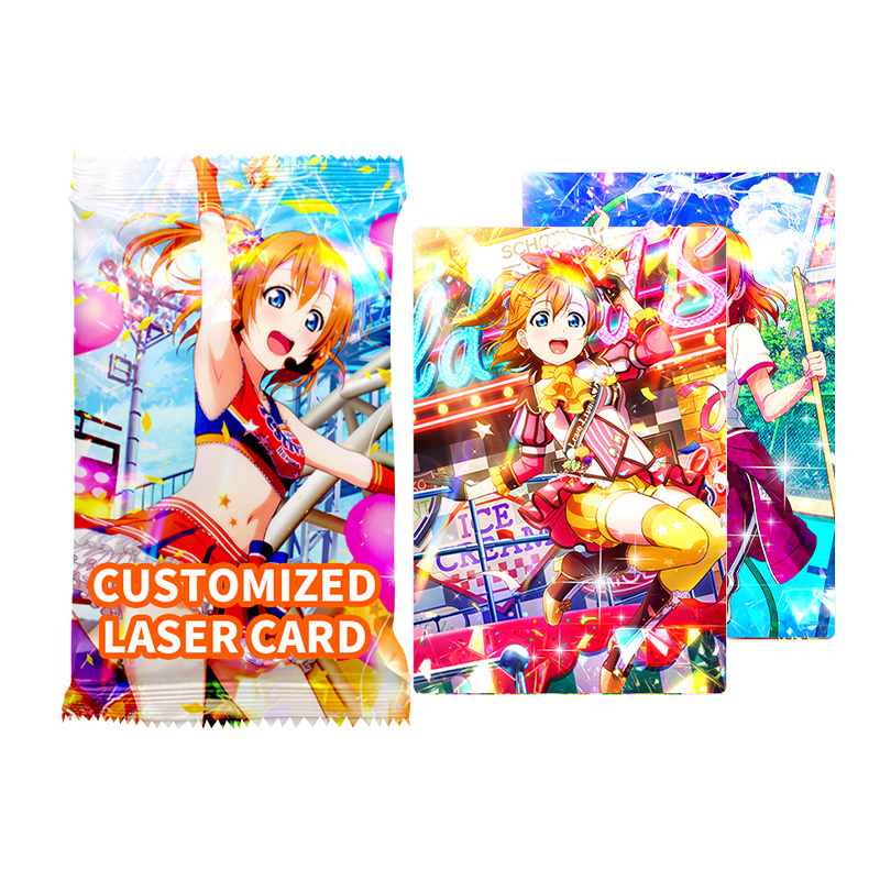 OEM Custom Holographic Playing Card Game with Anime Trading Cards