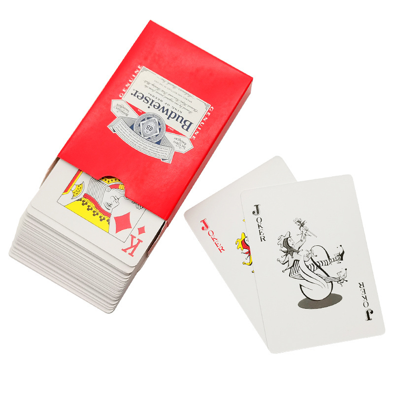 Wholesale Custom Adult Playing Card PVC Waterproof Plastic Sublimation Poker Logo   Printing Paper Playing Cards