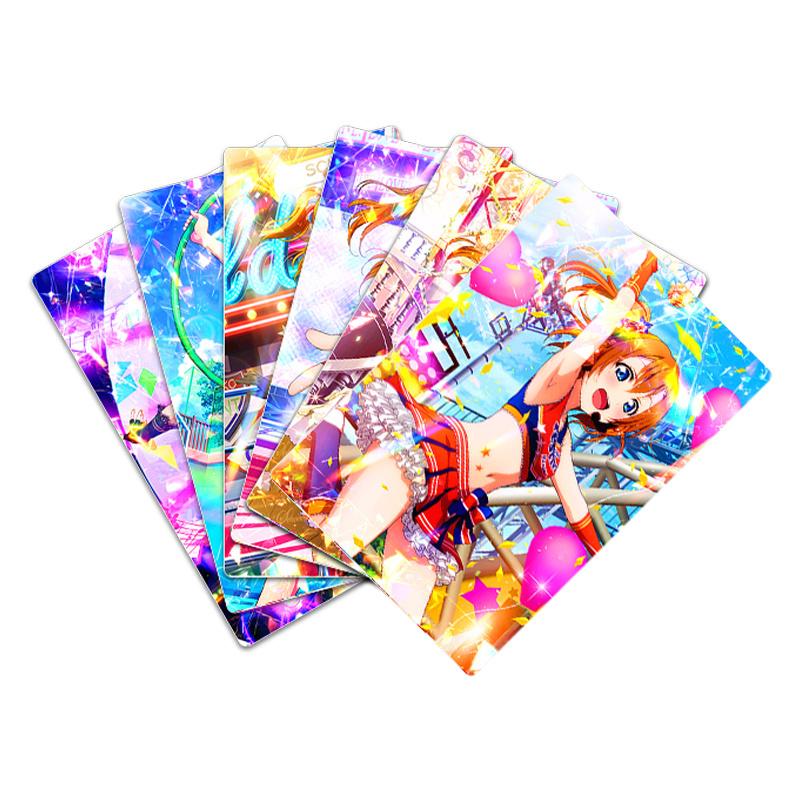 OEM Custom Holographic Playing Card Game with Anime Trading Cards