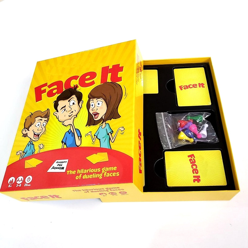 Quad fold paper game board