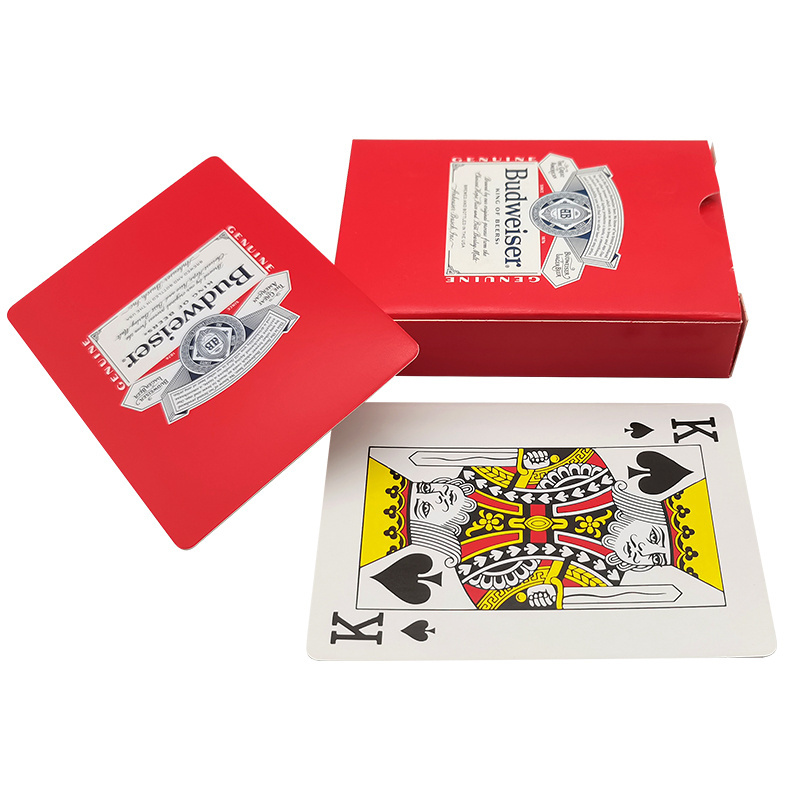 Wholesale Custom Adult Playing Card PVC Waterproof Plastic Sublimation Poker Logo   Printing Paper Playing Cards