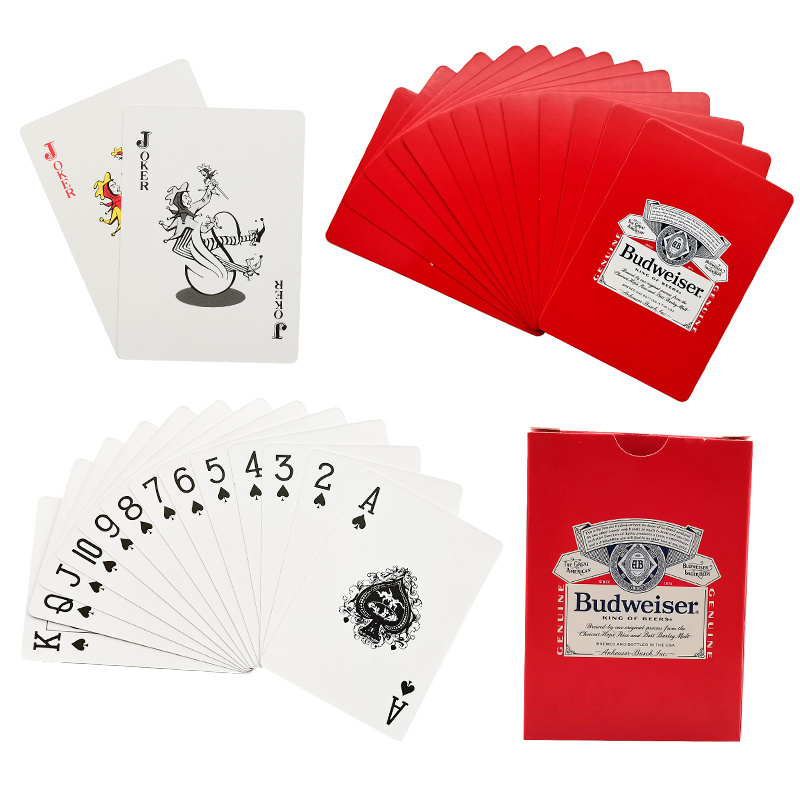 Wholesale Custom Adult Playing Card PVC Waterproof Plastic Sublimation Poker Logo   Printing Paper Playing Cards