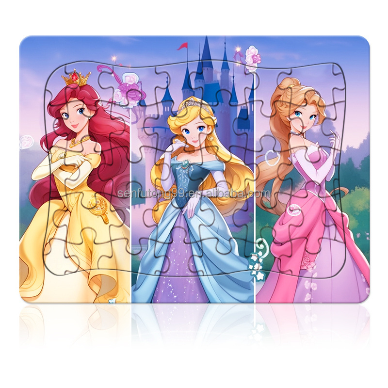 Customizable Children's Jigsaw Puzzles Manufacturers custom Cartoon Character Princess Puzzles