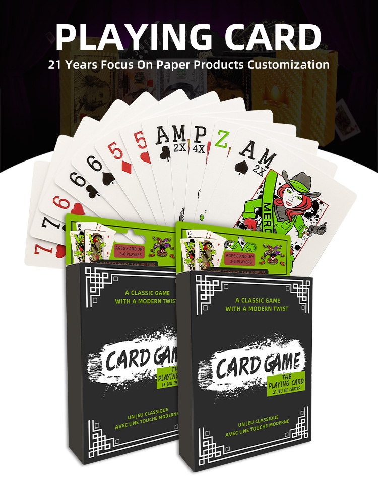 Cheap advertising both sides custom pvc plastic playing cards