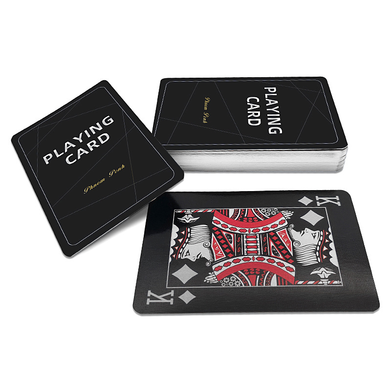 High Quality Playing Cards Custom Design Standard Gold Silver Foil Stamping Edge Poker