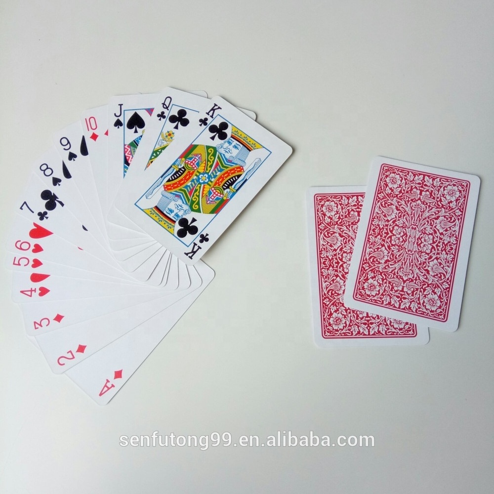 Custom  card french bridge size playing cards in bulk paper playing cards