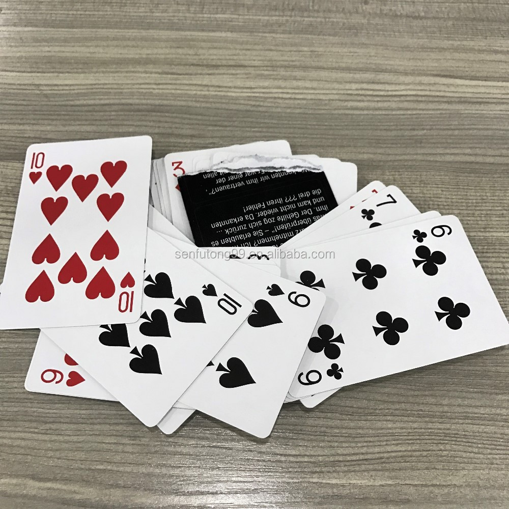 double plastic box playing cards gambling poker set eco playing cards