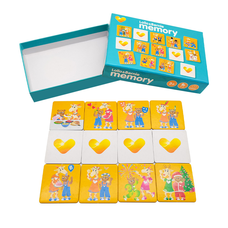 Custom Paper Kid Children  Animal Memory Educational Card Games Manufactures