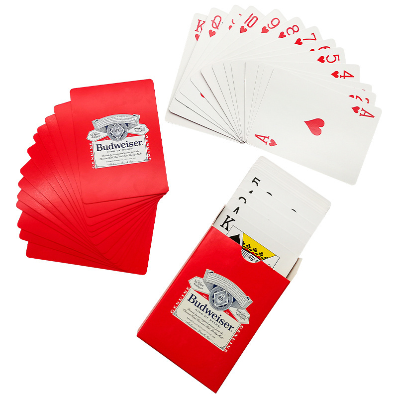 High Quality Custom Logo Playing Cards Smooth Poker Creative Durable Gift Board Games Custom Poker For Adult