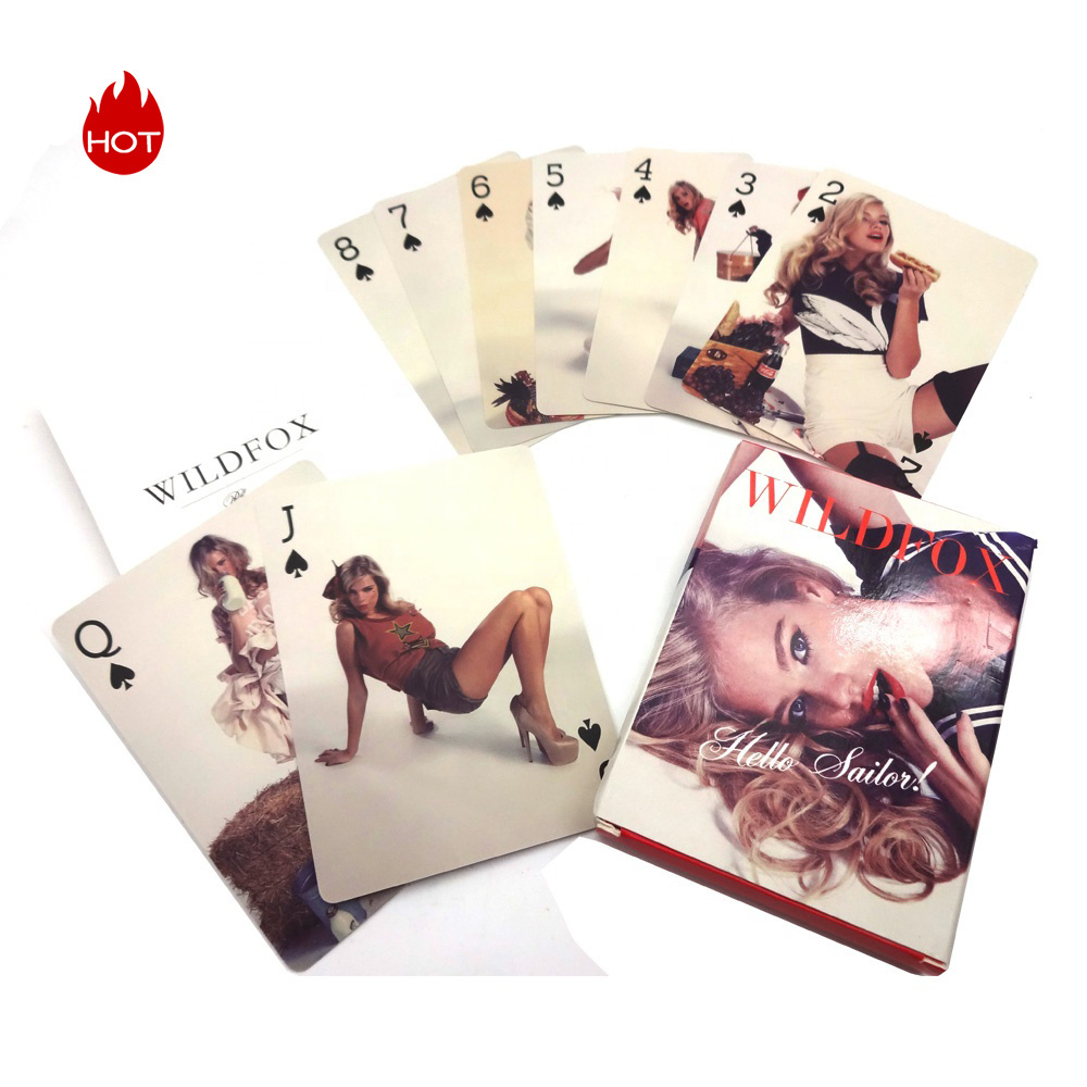 Custom Sexy nude Girls Adult Desk Paper Playing Cards