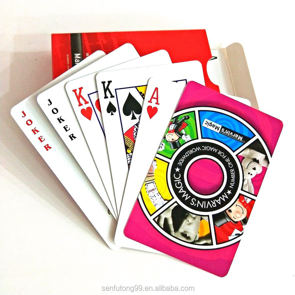 Advertising gambling poker set card deck holographic playing cards