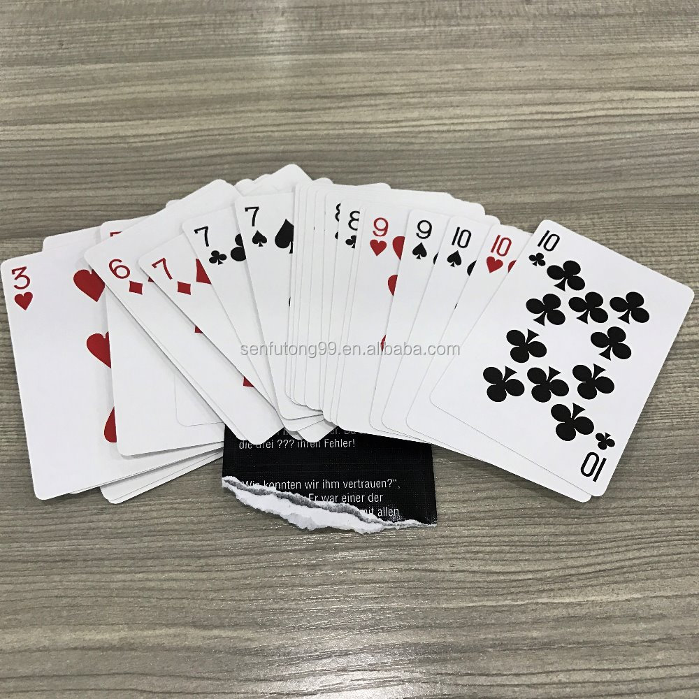 professional black core casino playing card gambling playing cards