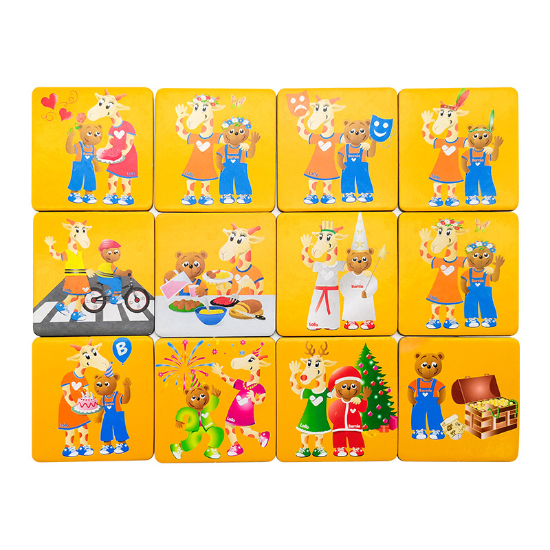 Custom Paper Kid Children  Animal Memory Educational Card Games Manufactures