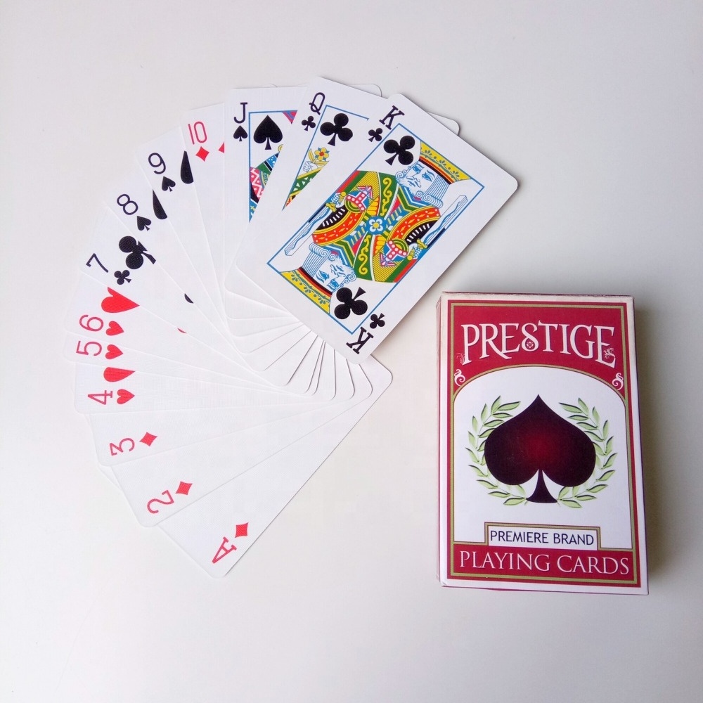 Custom  card french bridge size playing cards in bulk paper playing cards