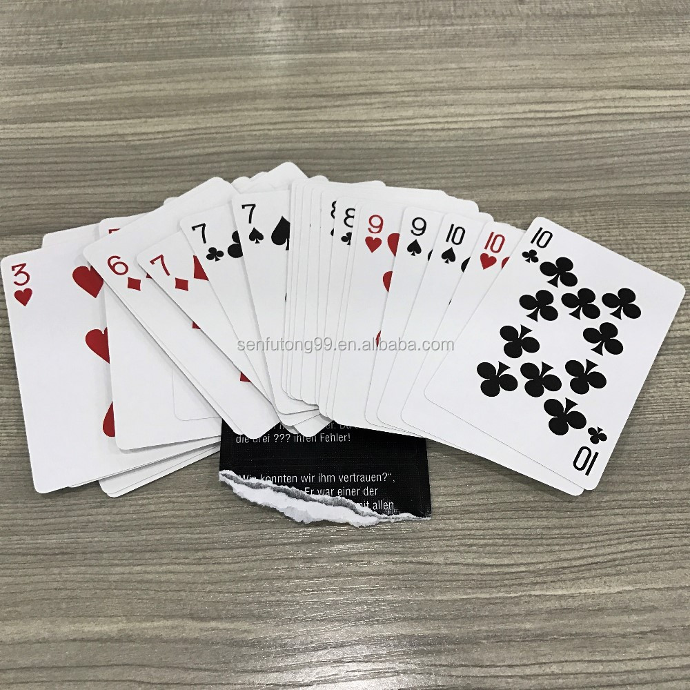 double plastic box playing cards gambling poker set eco playing cards