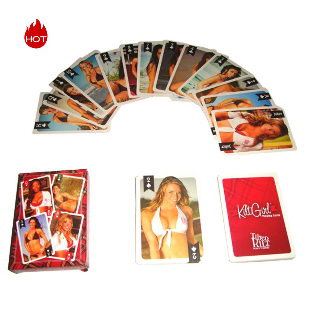 Custom Sexy nude Girls Adult Desk Paper Playing Cards