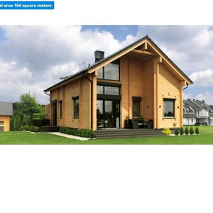 Luxury large 3 bedrooms prefab wooden home kit/ prefab house design for homestay