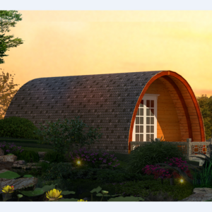 Arch shape 1 bedroom small size cabin kits /prefab wooden house/prefab home for sale