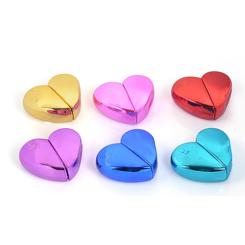 Empty Glass 25ml Lady Heart Shape Cute Portable Atomier Spray Fancy Perfume Bottle