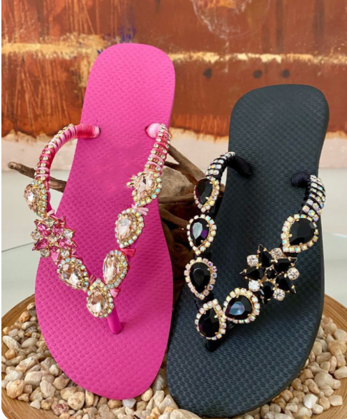 Factory Supply High Quality Crystal Flip Flops Accessory Rhinestone Bridal Slippers Fashion Woman Wedding Flip Flop decoration