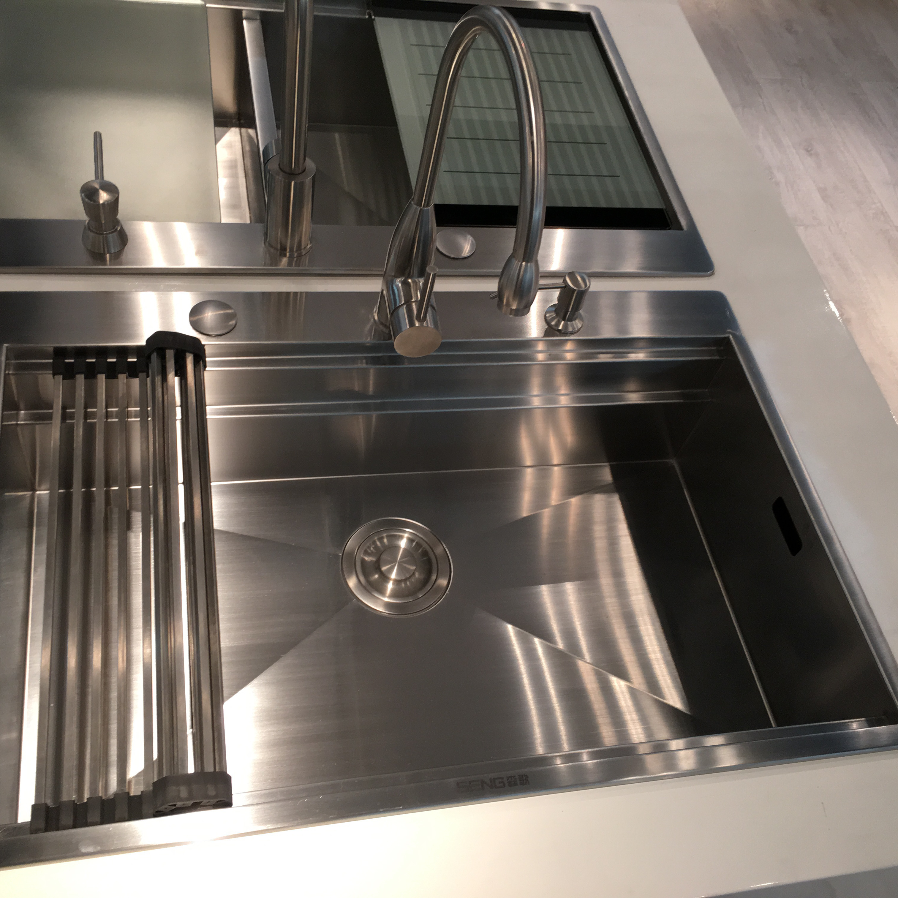 304 Stainless Steel Kitchen Sink Stainless Steel 60/40 18 Gauge