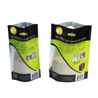 Custom Logo Printed Stand up Resealable Rice 1kg 2kg 2.5kg 5kg  Packaging Bags