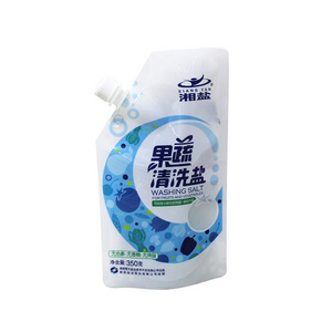 Soup Liquid Detergent Packaging Stand up Liquid Soap Spout Pouch Bags Flexible with Spout Juice Laminated Plastic 