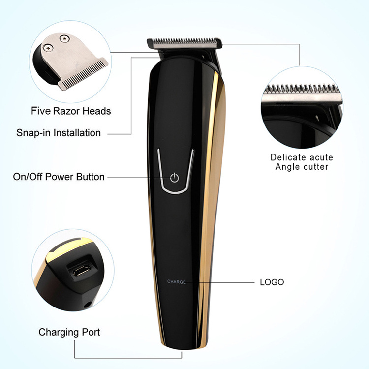 Seng Fi Professional Electric Cordless Rechargeable 5 in 1 Multi-functional Body Nose Mustache Beard Grooming Kit Hair Clipper