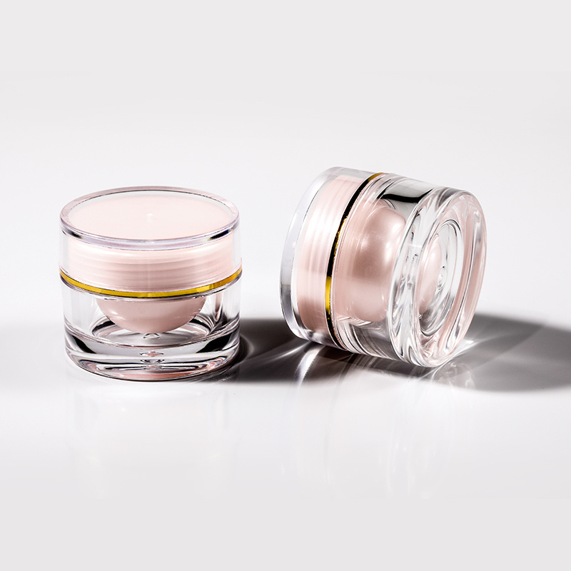 Low MOQ Pink skincare bottles packaging luxury lip scrub container empty cosmetic containers plastic cosmetic packaging jar