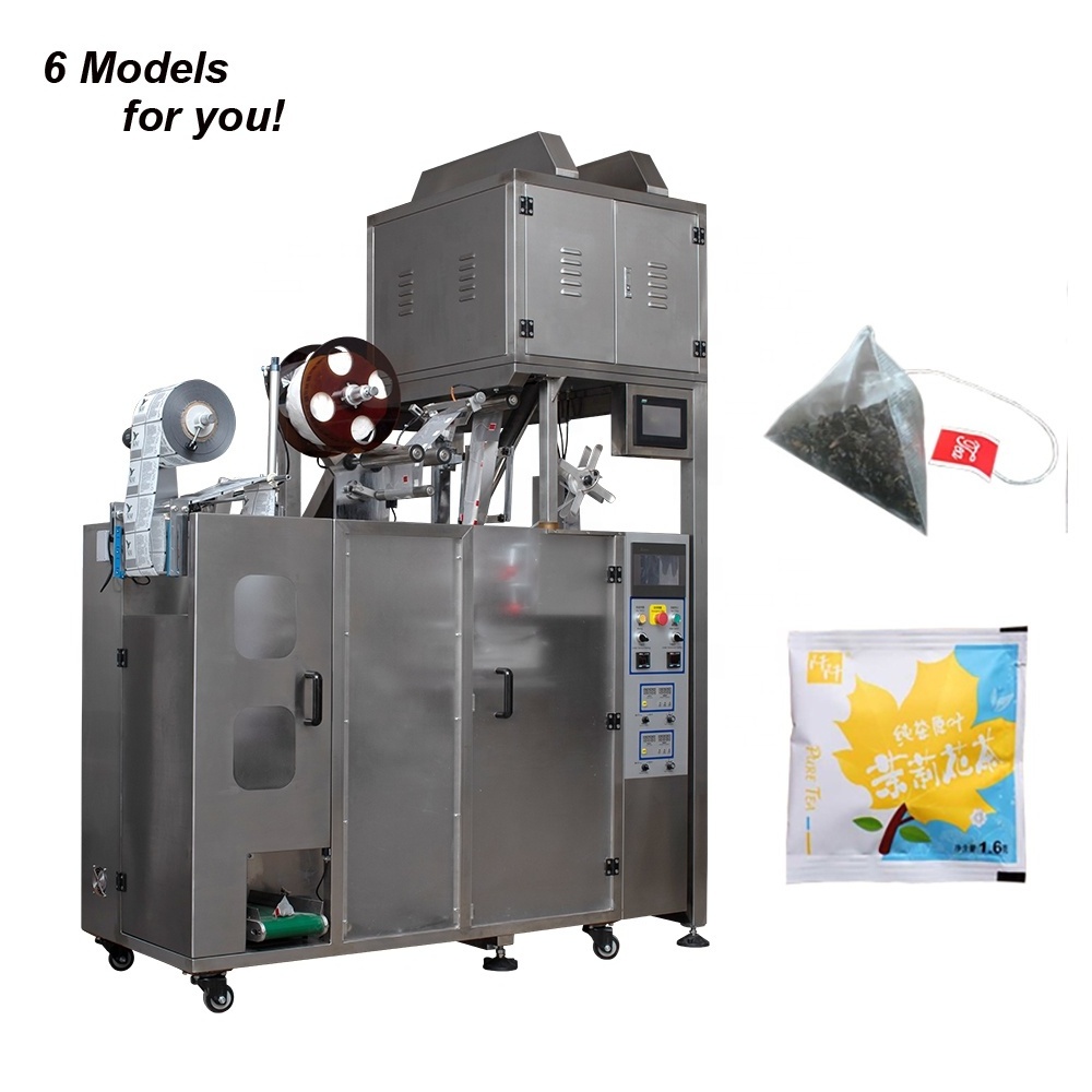 Ultrasonic triangle tea bag packing machine for packaging fuso non woven coffee tea leaves with premade pouch envelope