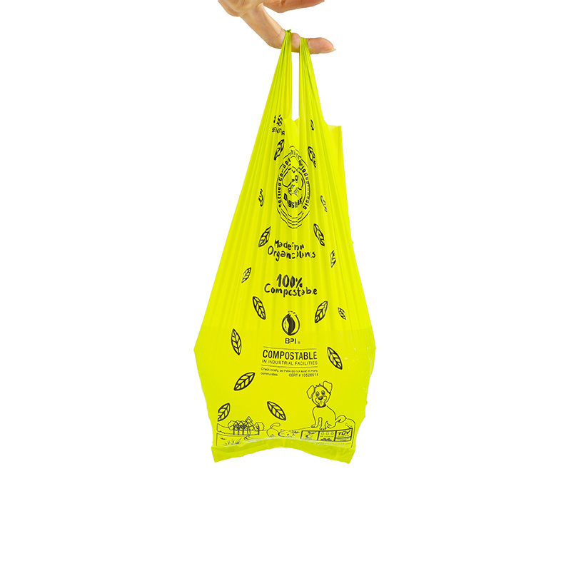 Custom Logo Compostable Dog Poo Bag Biodegradable PBAT  PLA Corn Starch Pet Dog Waste Poop Poo Bags