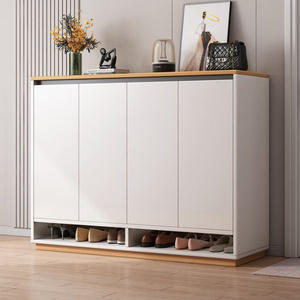 Luxury fashion design living room furniture shoe rack cabinet organizer plywood shoe rack white shoe cabinet