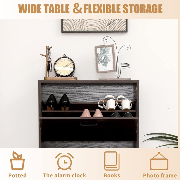 Modern free standing shoe storage rack entryway luxury shoe drawer cabinet wood cabinet home shoe rack