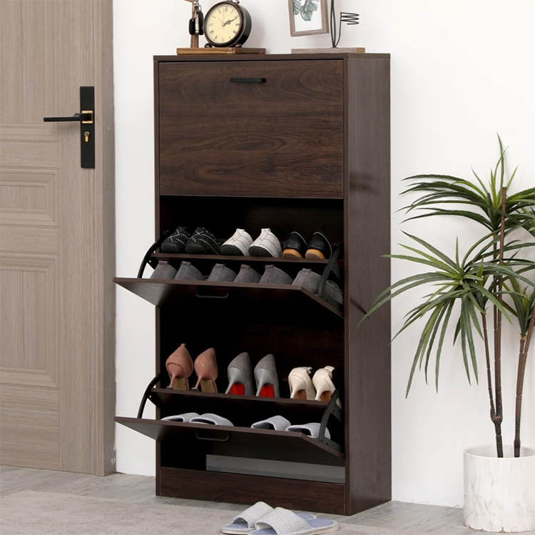 Modern free standing shoe storage rack entryway luxury shoe drawer cabinet wood cabinet home shoe rack